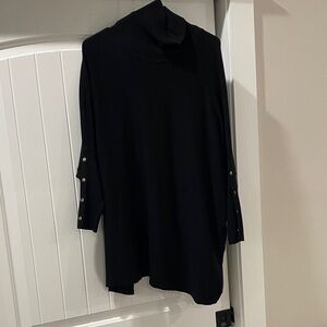 Kim Rogers Black Long Sleeve Turtleneck top